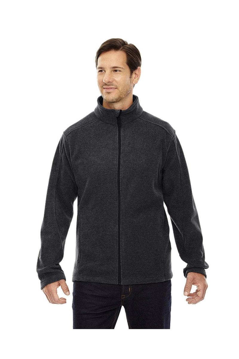 Core 365 88190T Men's Tall Journey Fleece Jacket in Heather Charcoal