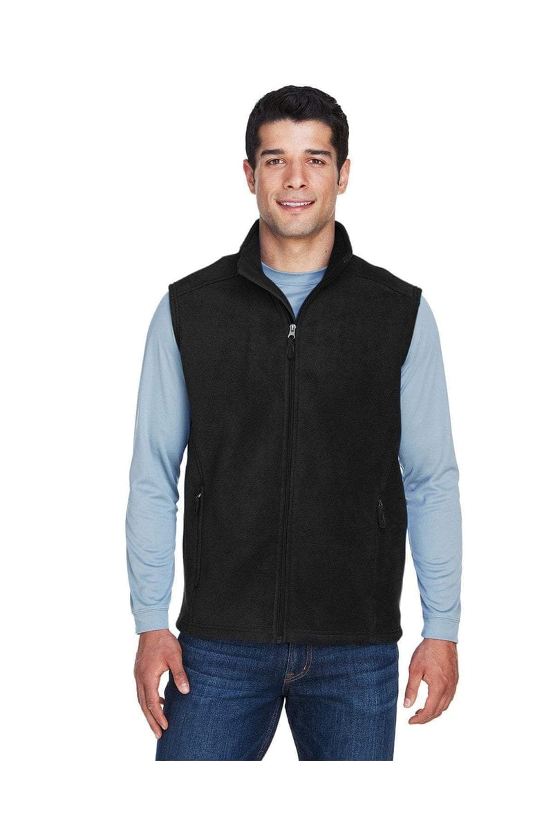 Core 365 88191 Men's Journey Fleece Vest in Black