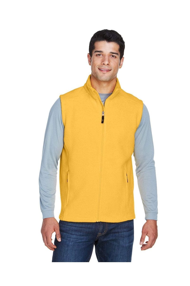 Core 365 88191 Men's Journey Fleece Vest in Campus Gold