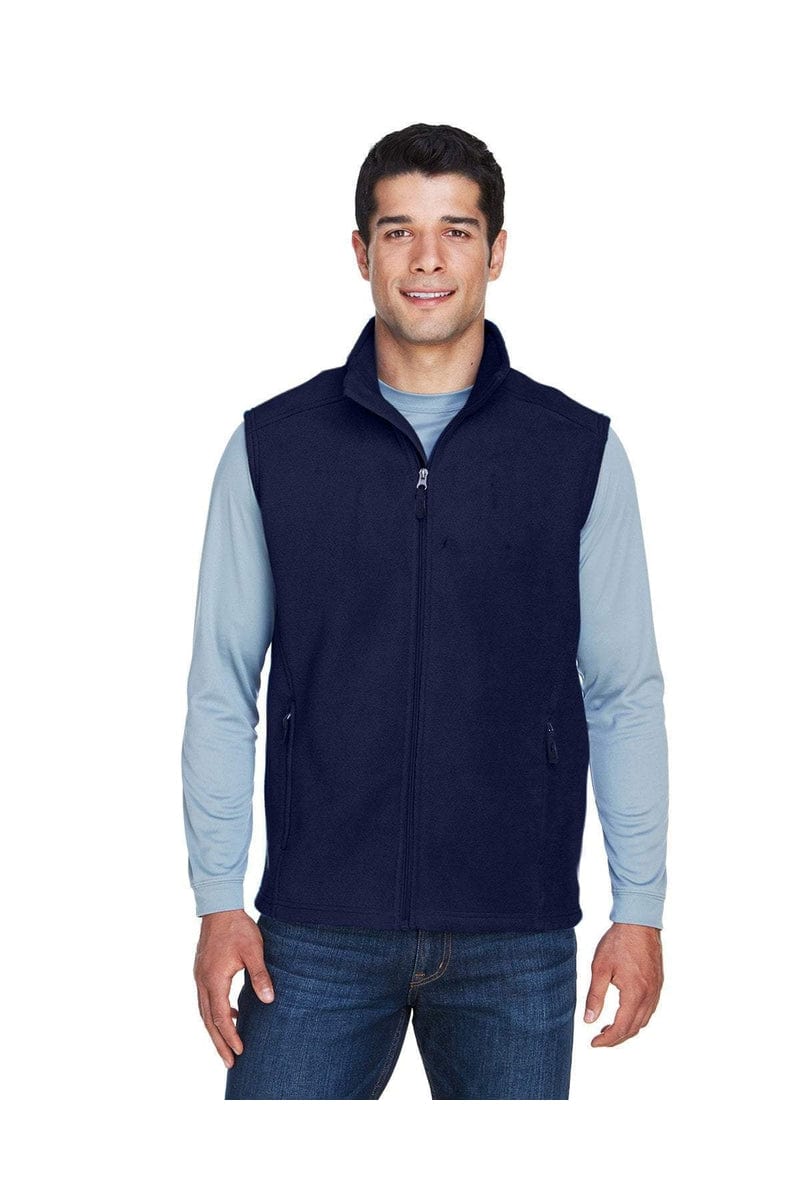 Core 365 88191 Men's Journey Fleece Vest in Classic Navy