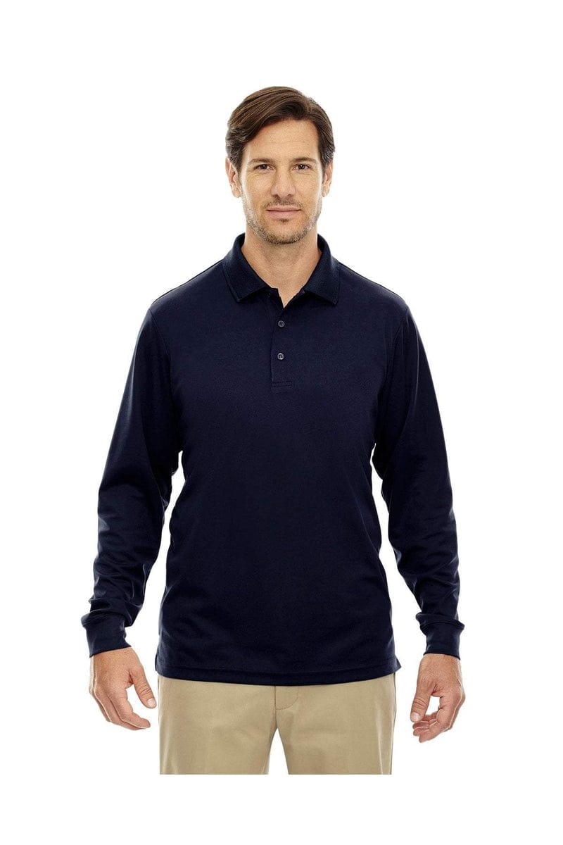 Core 365 88192T Men's Tall Pinnacle Performance Long-Sleeve Pique Polo in 