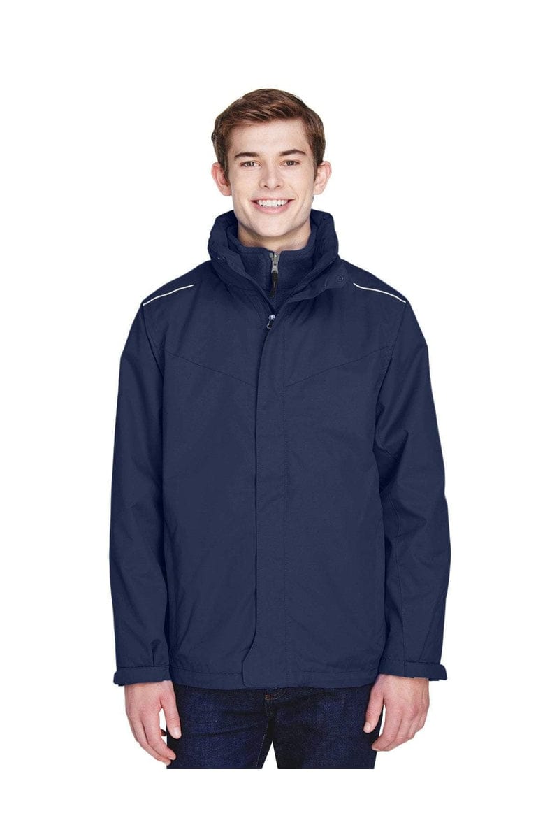 Core 365 88205 Men's Region 3-in-1 Jacket with Fleece Liner in 