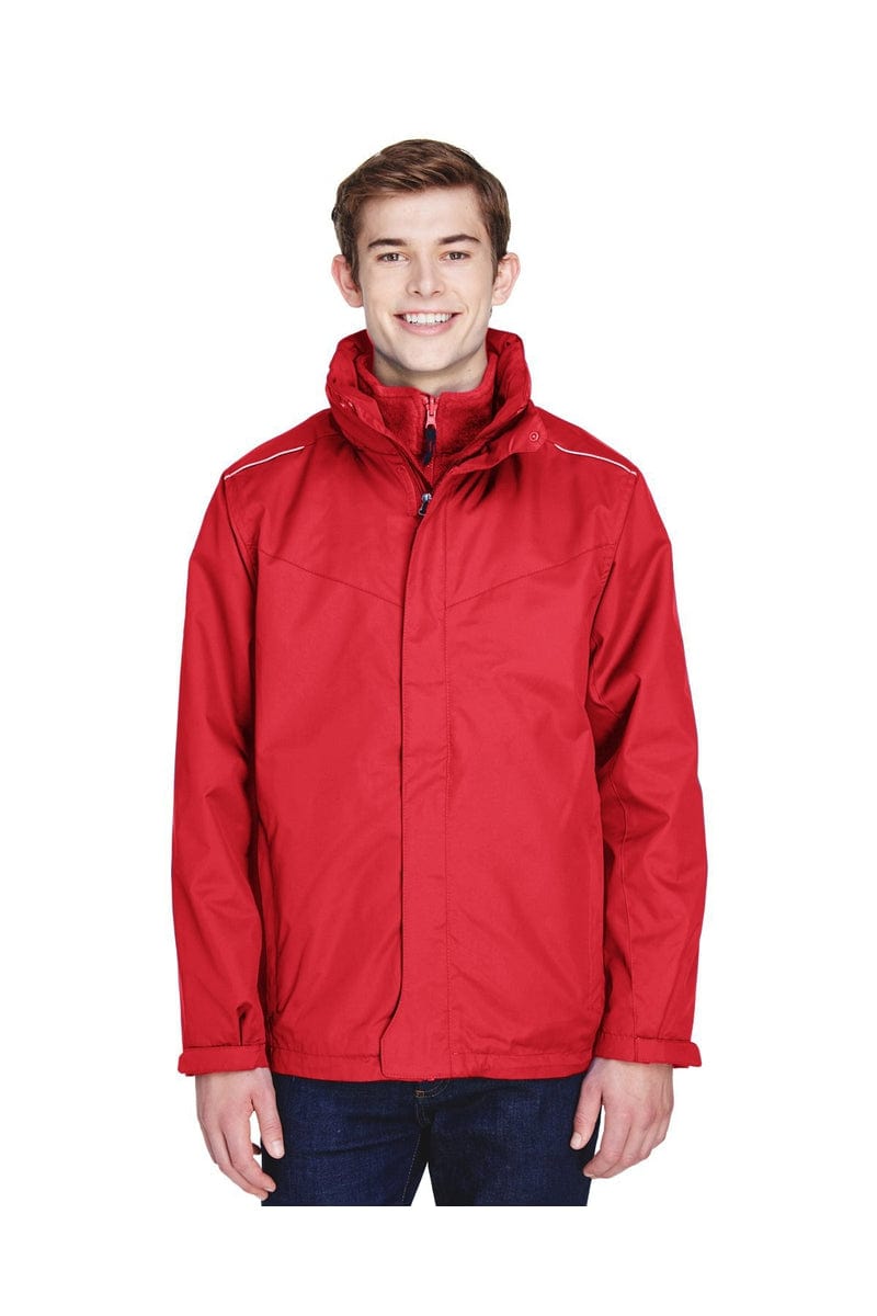 Core 365 88205 Men's Region 3-in-1 Jacket with Fleece Liner in 