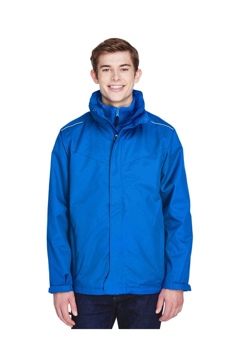 Core 365 88205 Men's Region 3-in-1 Jacket with Fleece Liner in True Royal