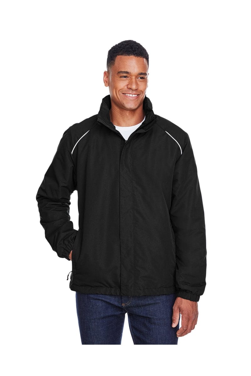 Core 365 88224 Men's Profile Fleece-Lined All-Season Jacket in Black