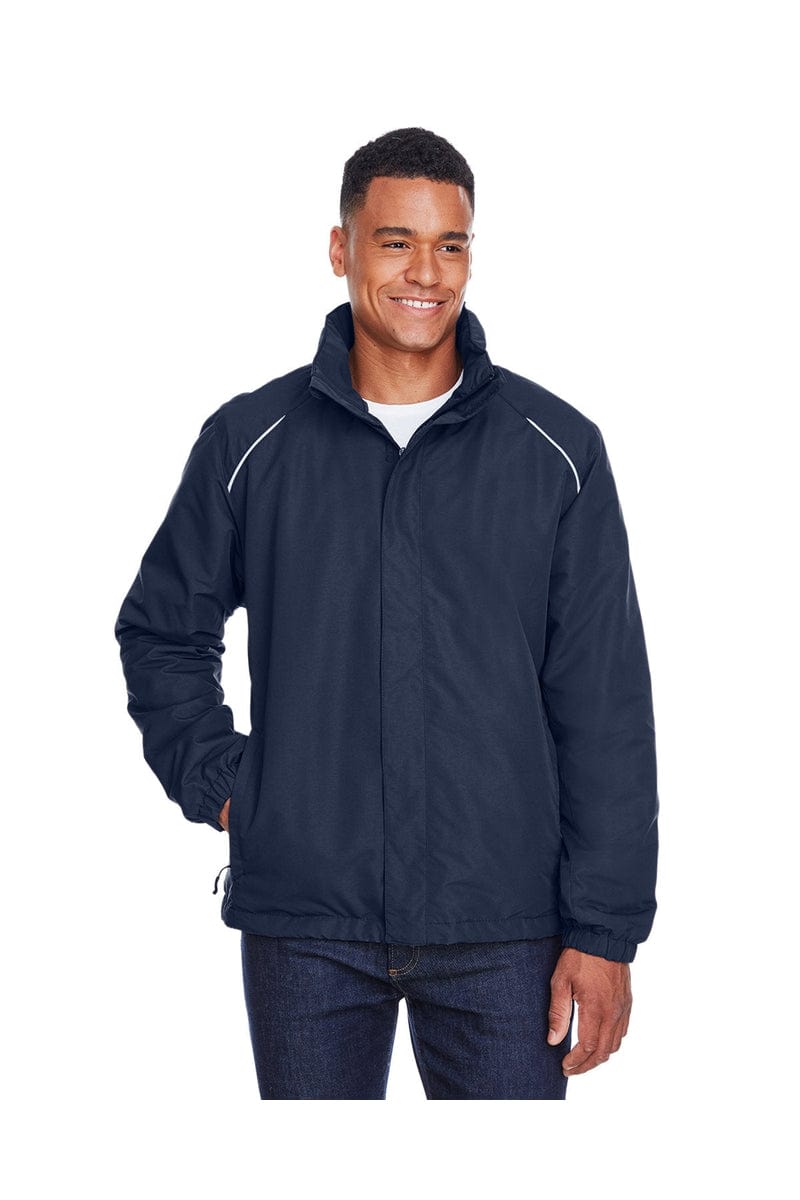 Core 365 88224 Men's Profile Fleece-Lined All-Season Jacket in Classic Navy