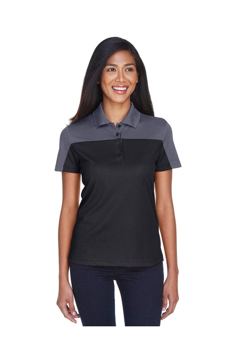 Core 365 CE101W Ladies' Balance Colorblock Performance Pique Polo in 