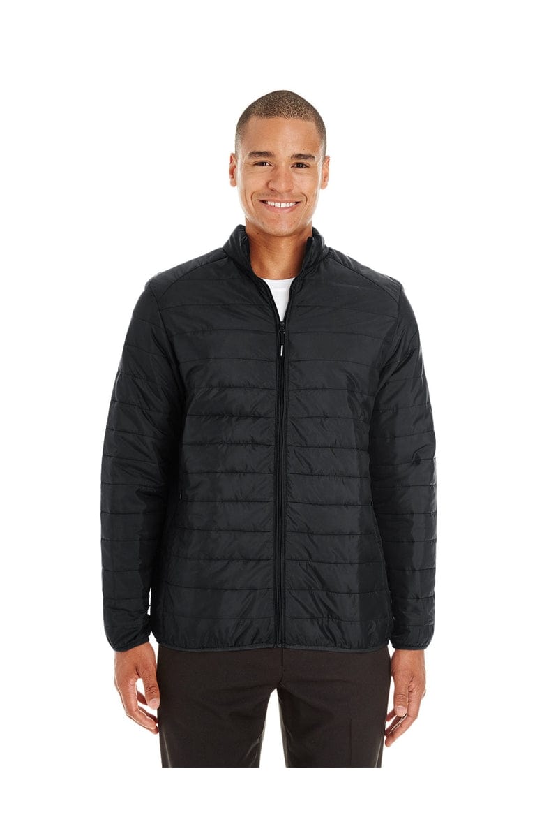 Core 365 CE700 Men's Prevail Packable Puffer Jacket in Black