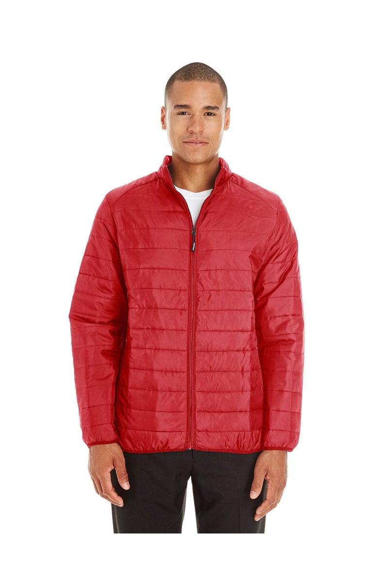 Core 365 CE700 Men's Prevail Packable Puffer Jacket in Classic Red