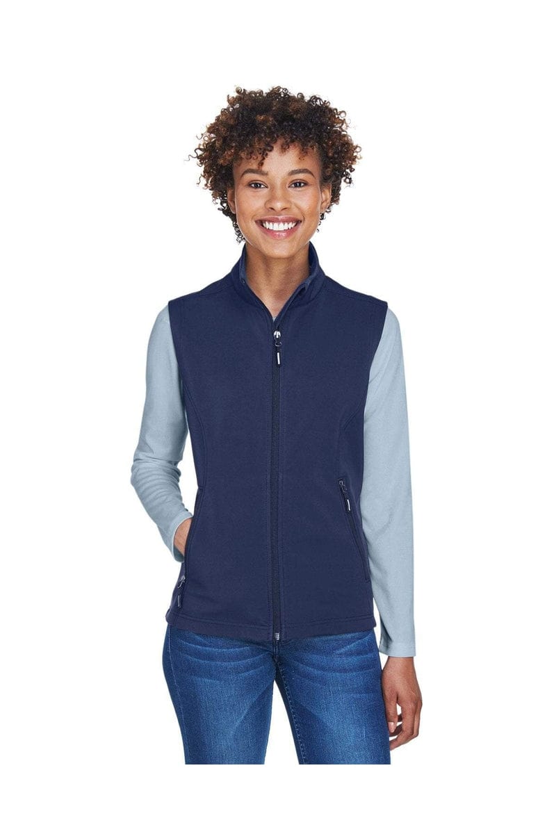 Core 365 CE701W Ladies' Cruise Two-Layer Fleece Bonded Soft Shell Vest in 