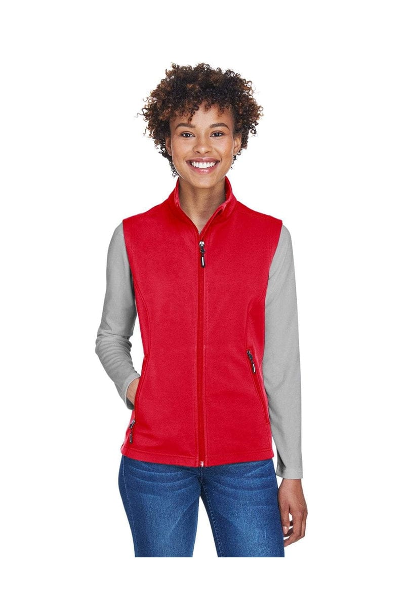Core 365 CE701W Ladies' Cruise Two-Layer Fleece Bonded Soft Shell Vest in 