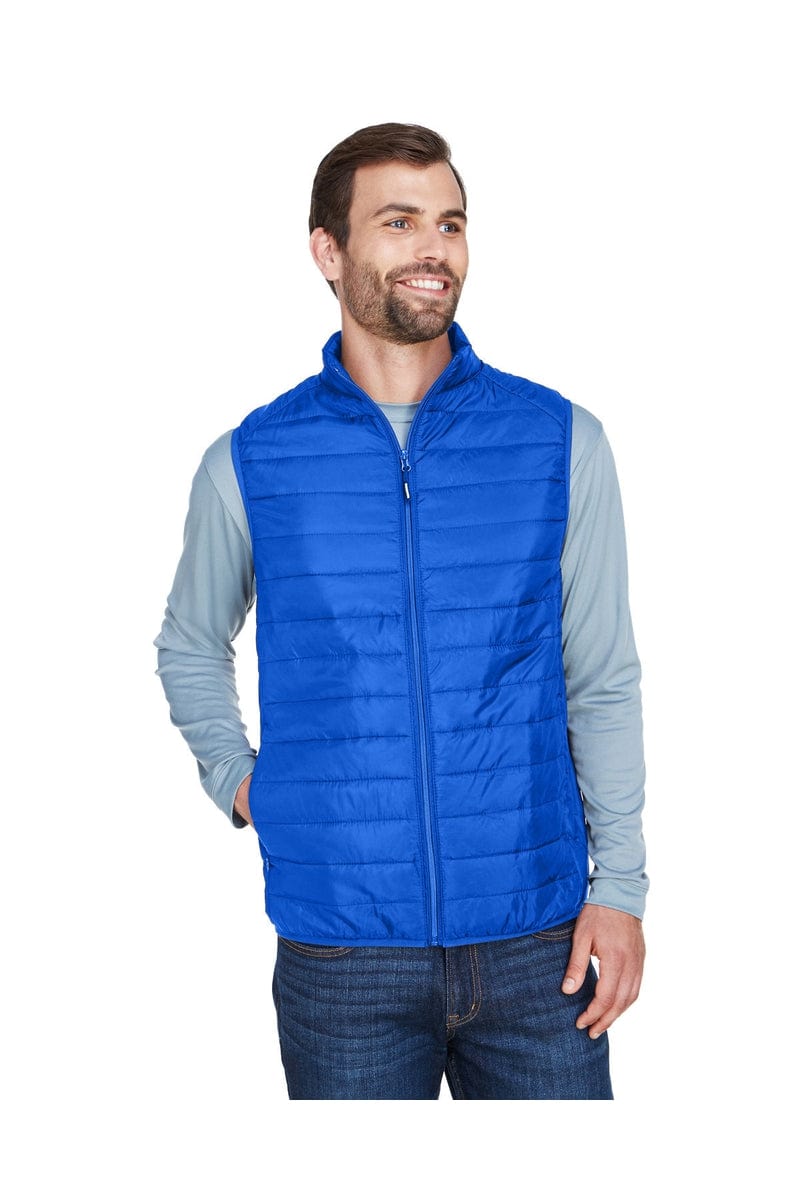 Core 365 CE702 Men's Prevail Packable Puffer Vest in True Royal
