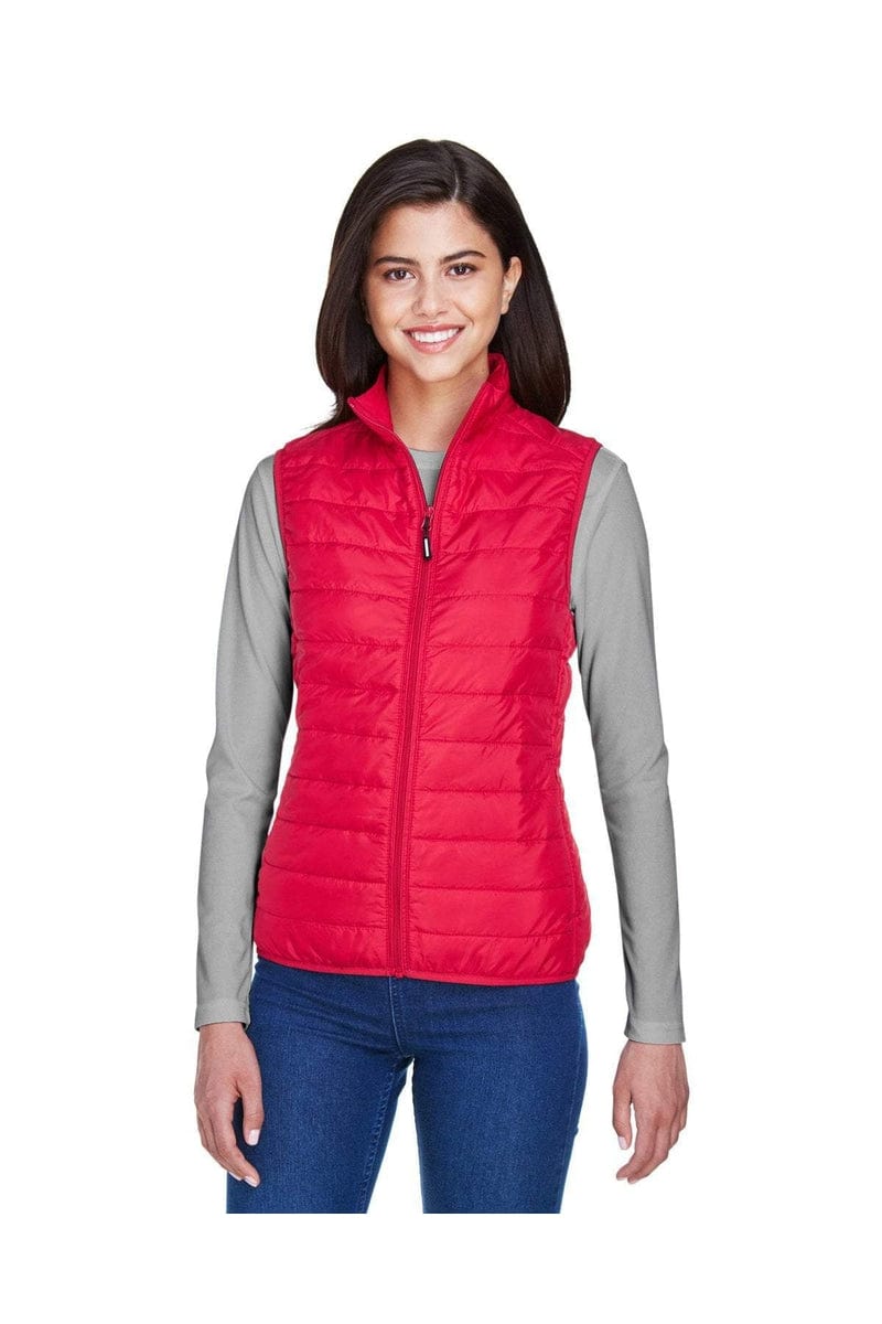 Core 365 CE702W Ladies' Prevail Packable Puffer Vest in 