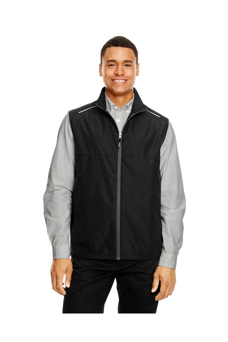 Core 365 CE703 Men's Techno Lite Unlined Vest in Black