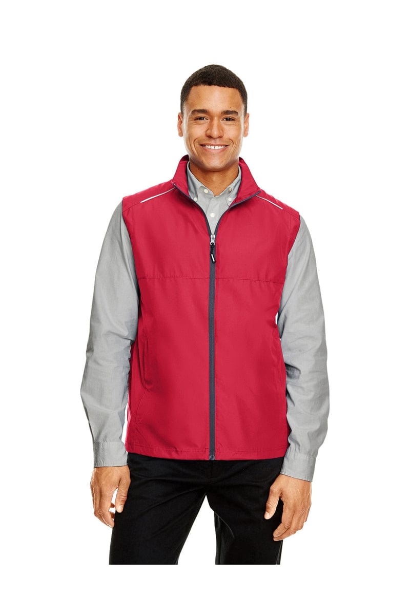 Core 365 CE703 Men's Techno Lite Unlined Vest in Classic Red