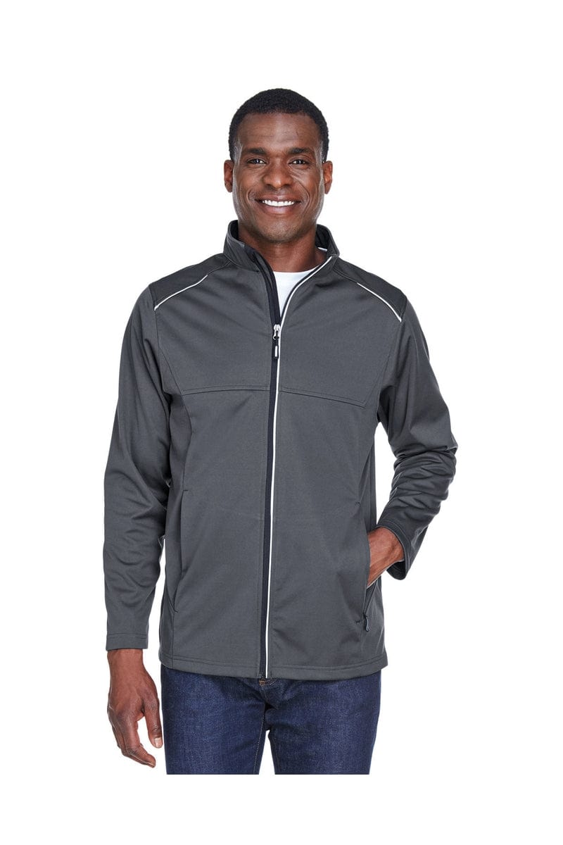Core 365 CE708 Men's Techno Lite Three-Layer Knit Tech-Shell in Carbon
