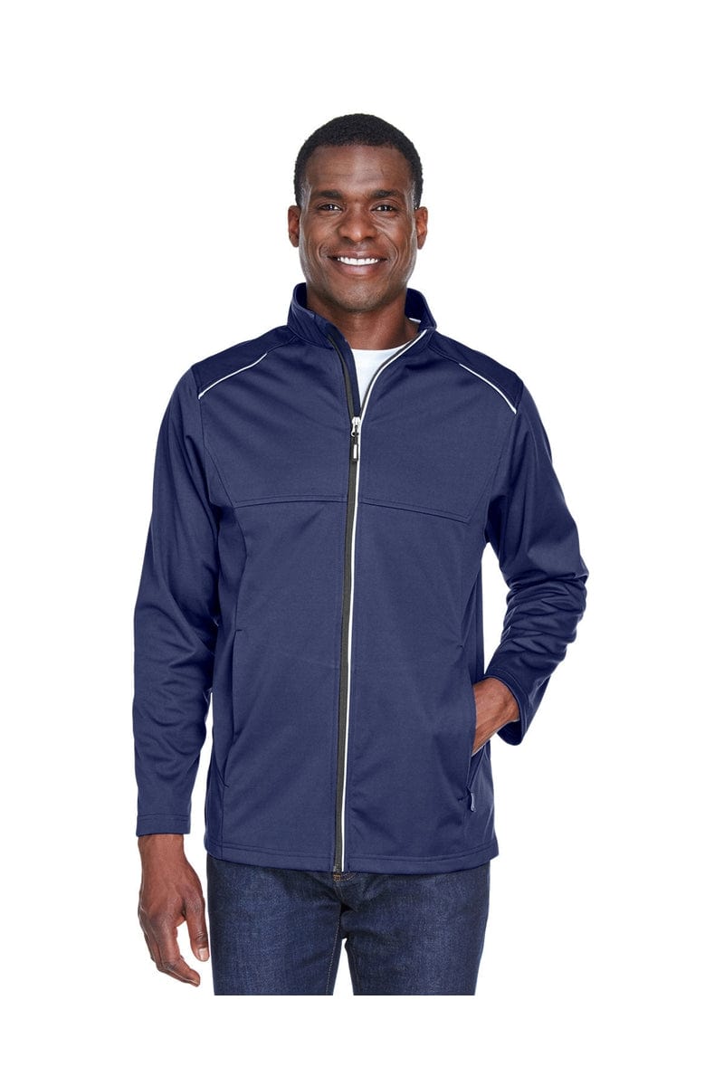 Core 365 CE708 Men's Techno Lite Three-Layer Knit Tech-Shell in Classic Navy