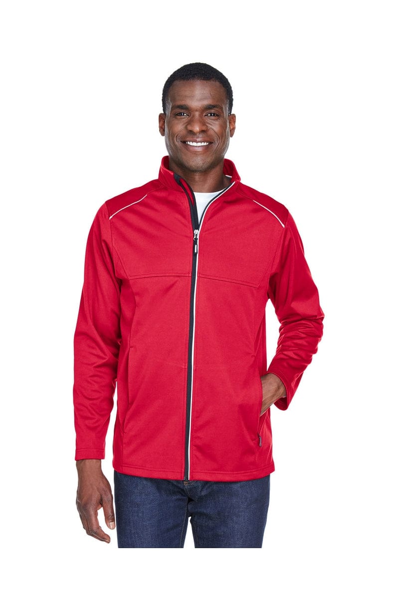 Core 365 CE708 Men's Techno Lite Three-Layer Knit Tech-Shell in Classic Red