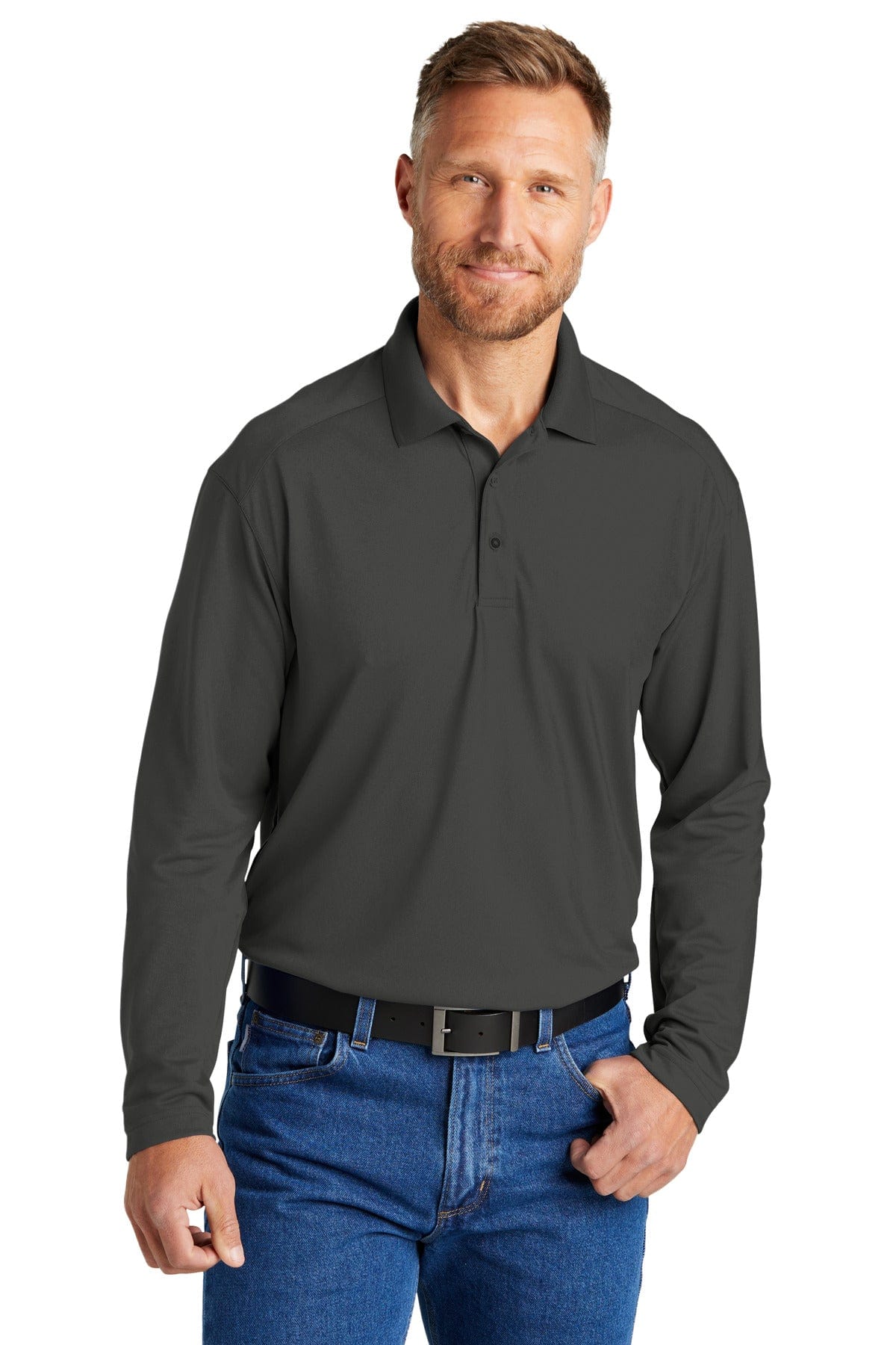 CornerStone Select Lightweight Snag-Proof Long Sleeve Polo CS418LS in 