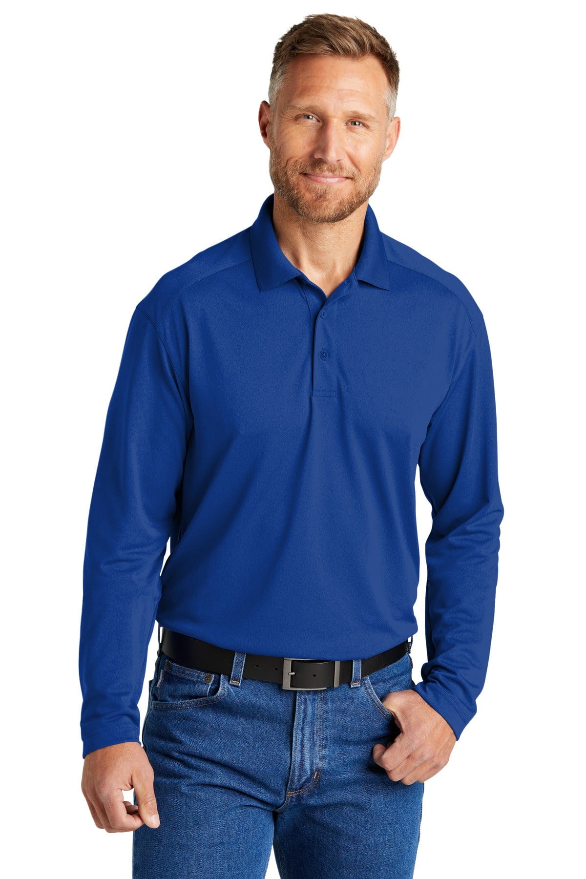 CornerStone Select Lightweight Snag-Proof Long Sleeve Polo CS418LS in 