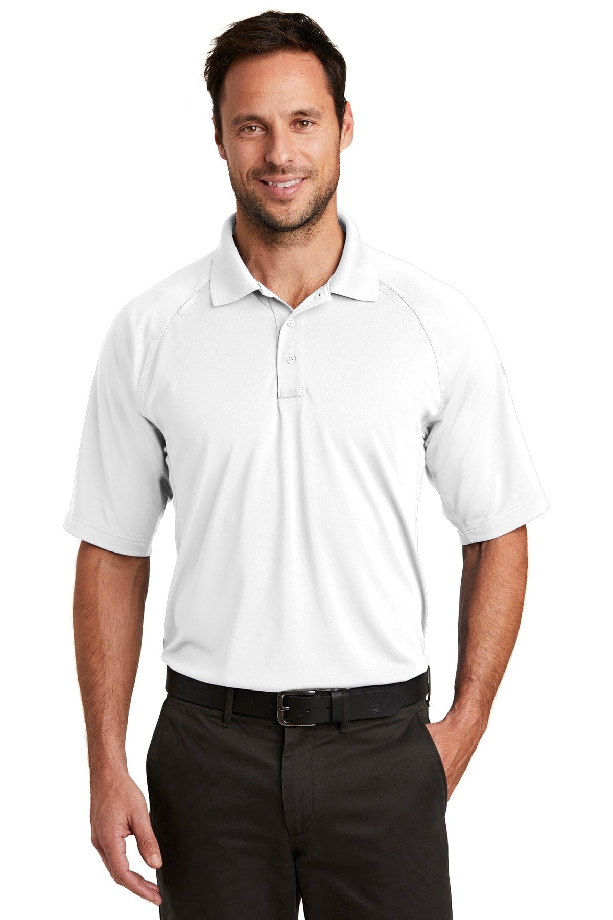 CornerStone CS420 Select Lightweight Snag-Proof Tactical Polo in White