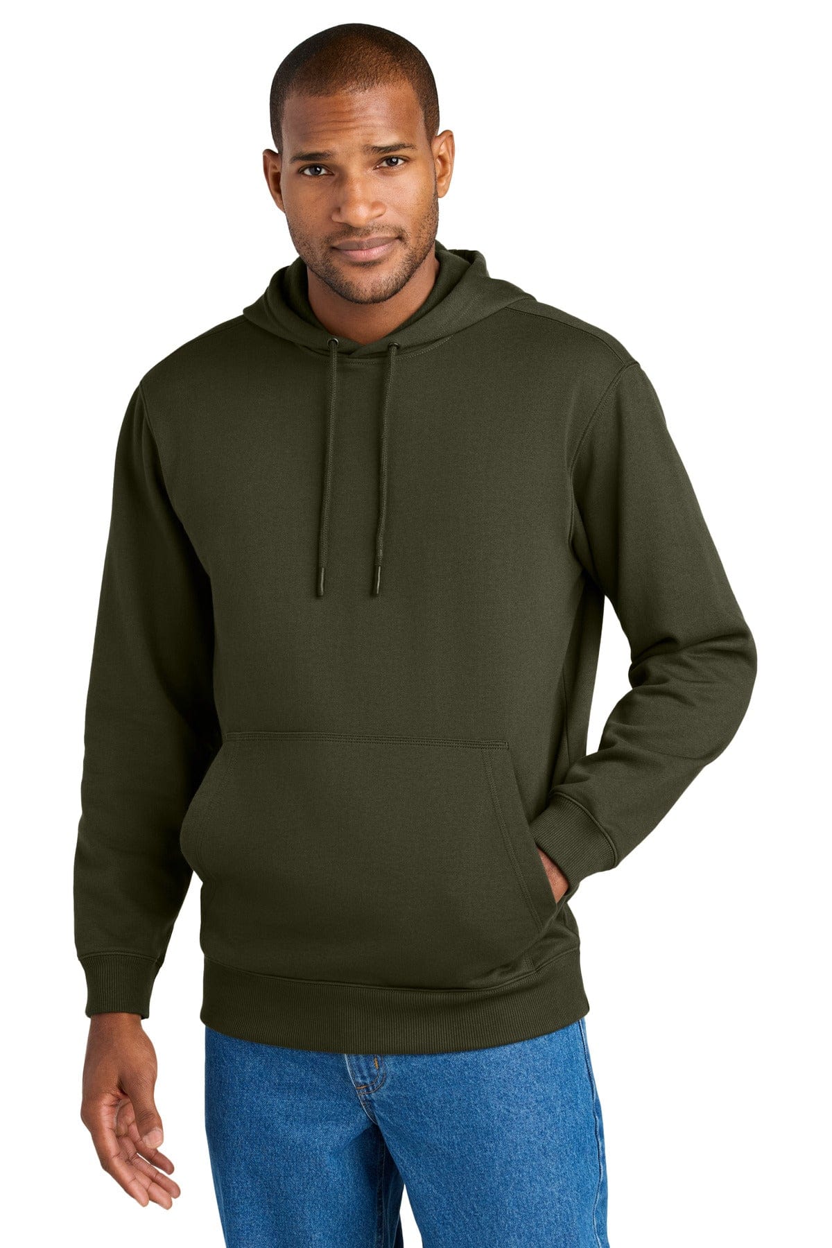 CornerStone CSF630 Tough Fleece Pullover Hoodie in Tundra Green