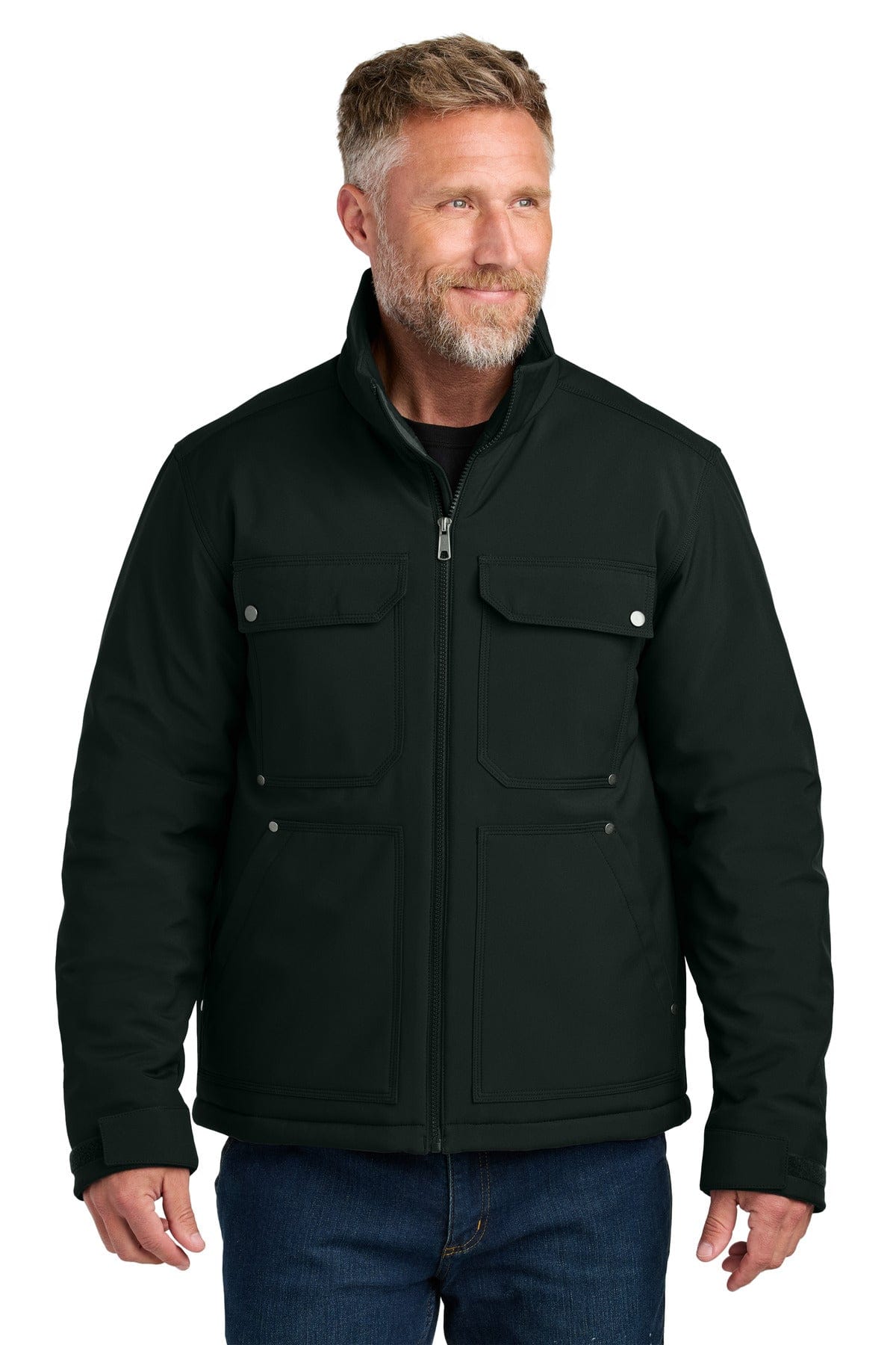 CornerStone CSJ75 Insulated Workwear Soft Shell in Black