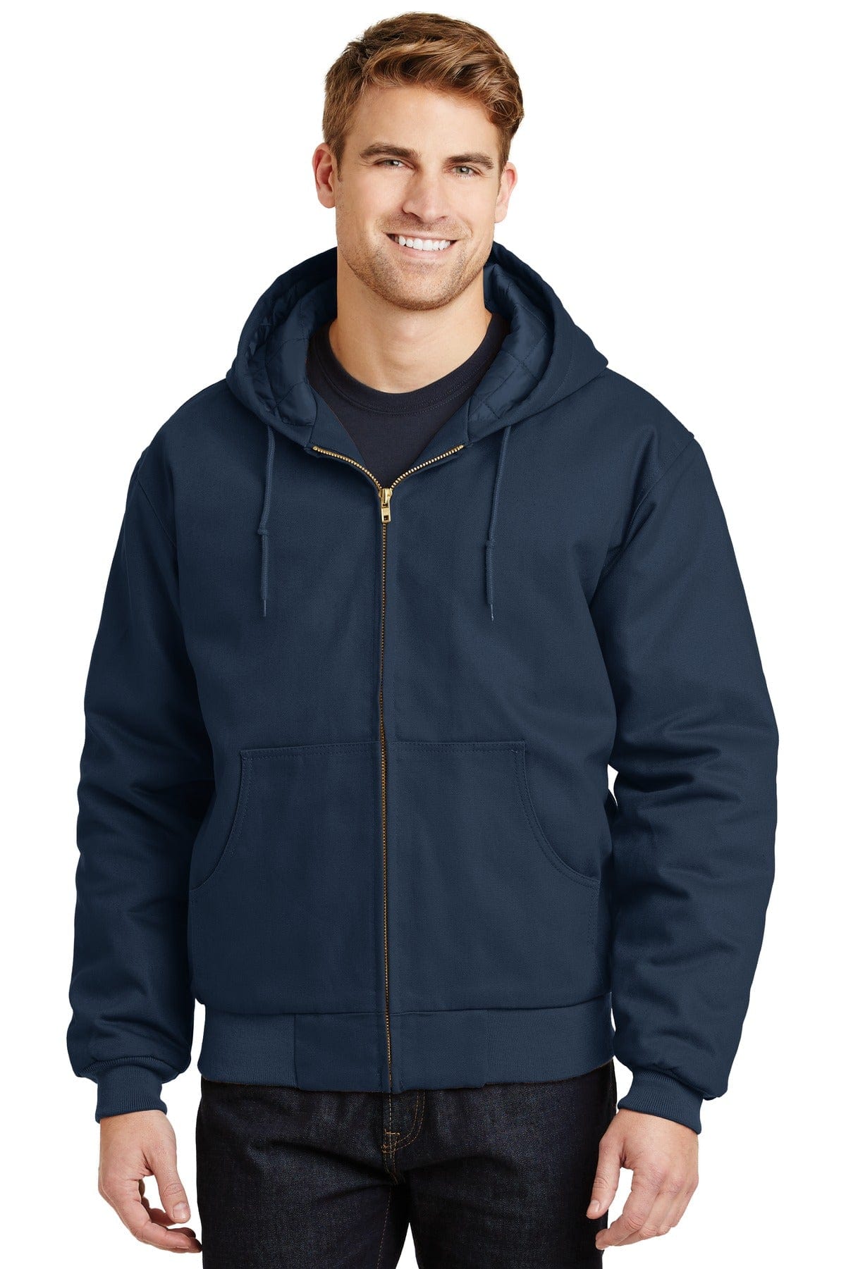 CornerStone Duck Cloth Hooded Work Jacket. J763H in 