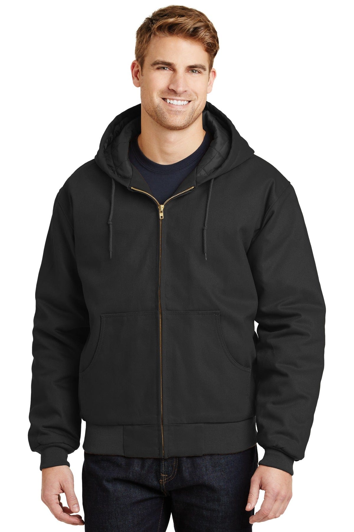 CornerStone Duck Cloth Hooded Work Jacket. J763H in 