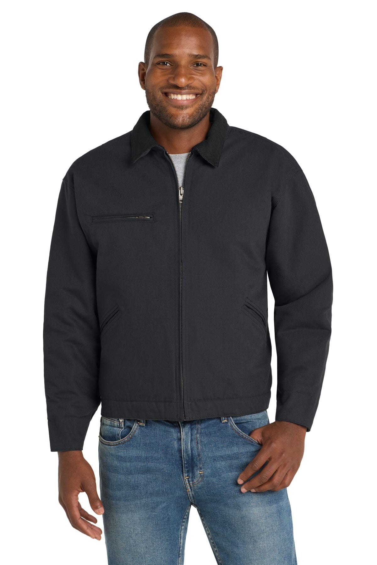 CornerStone Duck Cloth Work Jacket. J763 in Charcoal