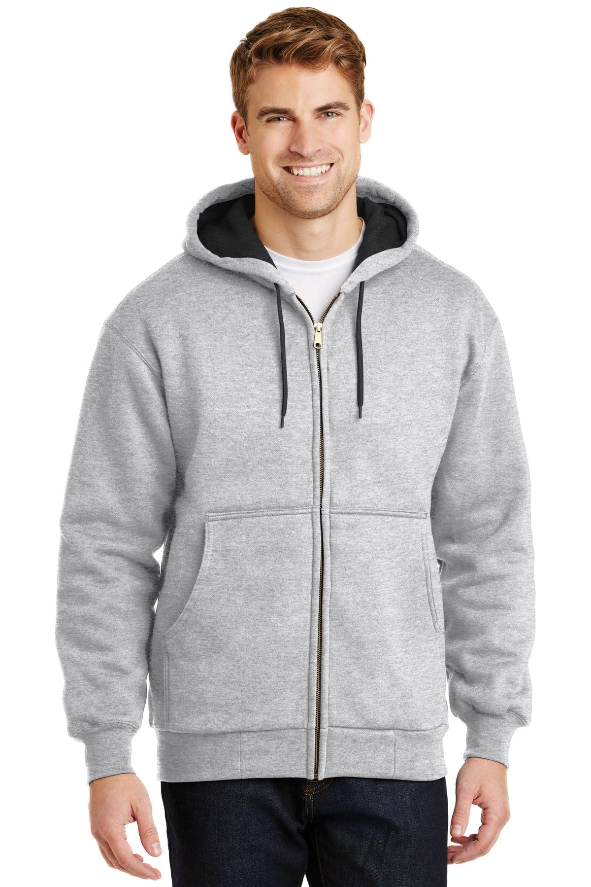CornerStone Heavyweight Full-Zip Hooded Sweatshirt with Thermal Lining. CS620 in 