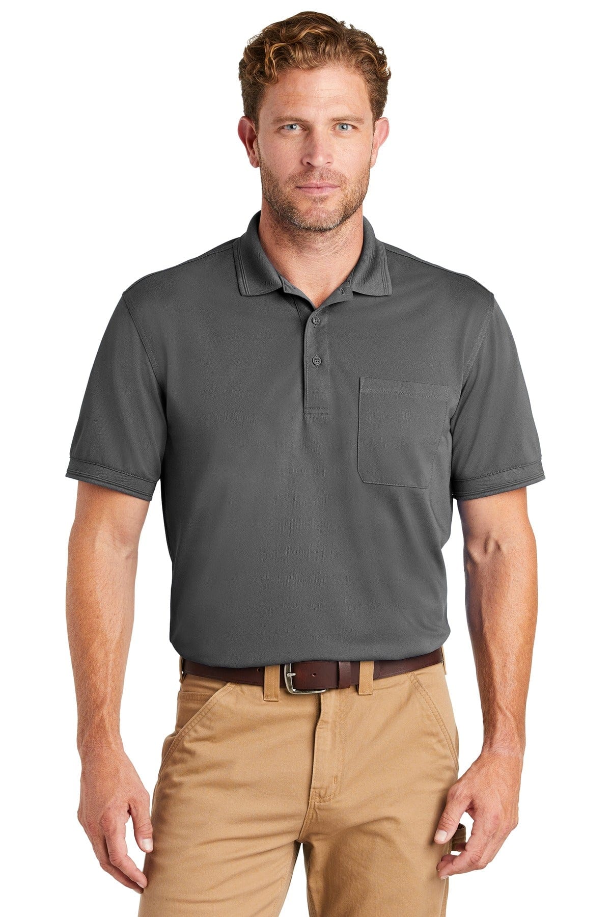 CornerStone Industrial Snag-Proof Pique Pocket Polo. CS4020P in 