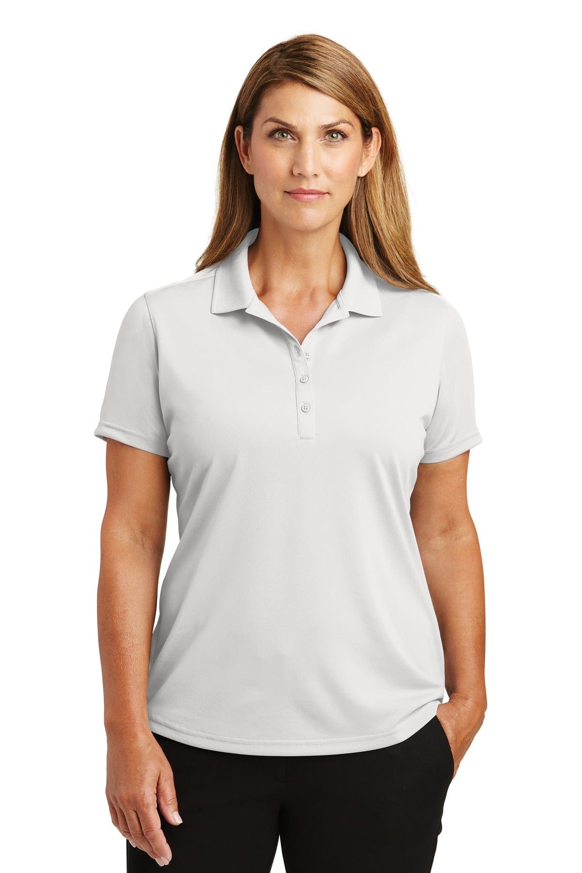 CornerStone Ladies Select Lightweight Snag-Proof Polo. CS419 in White
