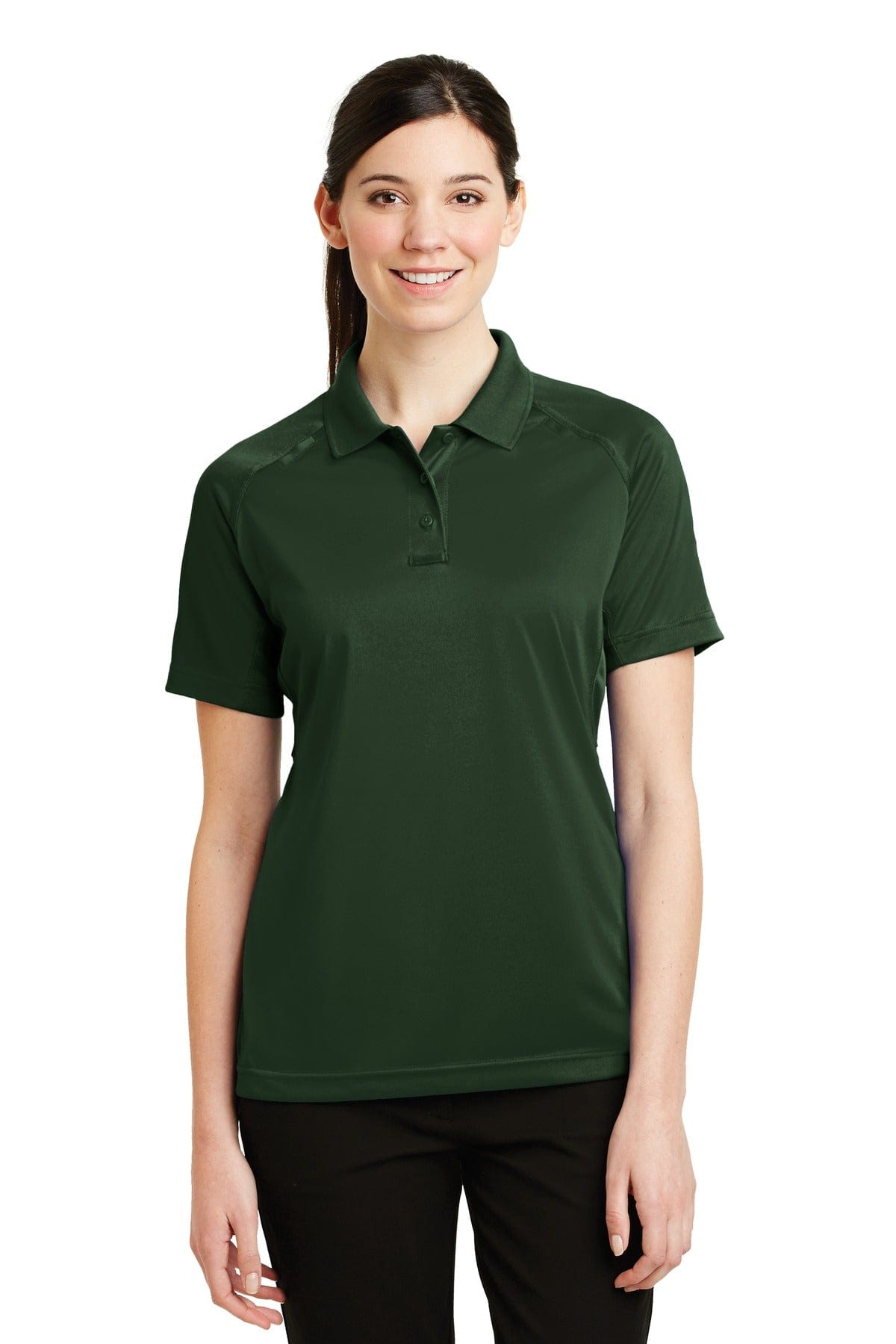 CornerStone - Ladies Select Snag-Proof Tactical Polo. CS411 in Dark Green