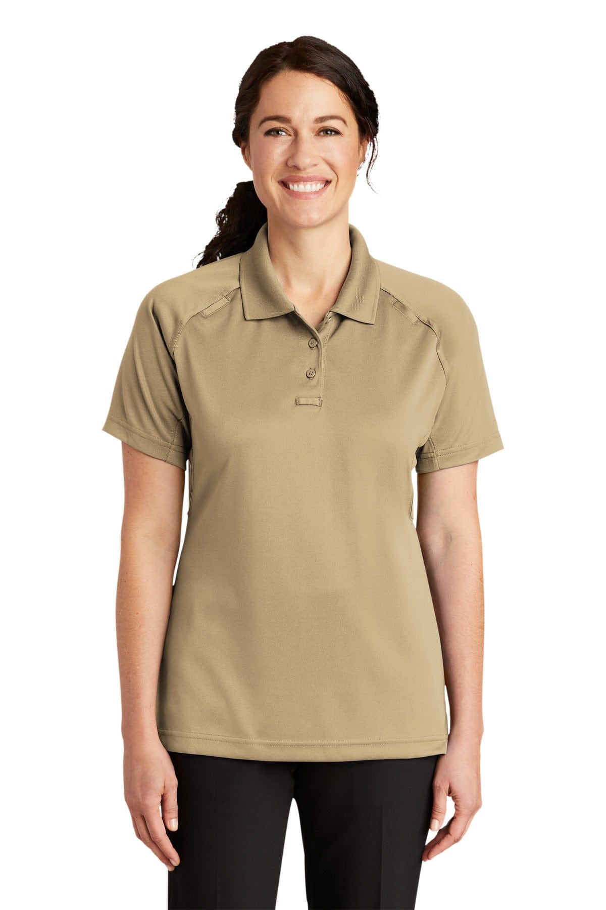 CornerStone - Ladies Select Snag-Proof Tactical Polo. CS411 in Tan