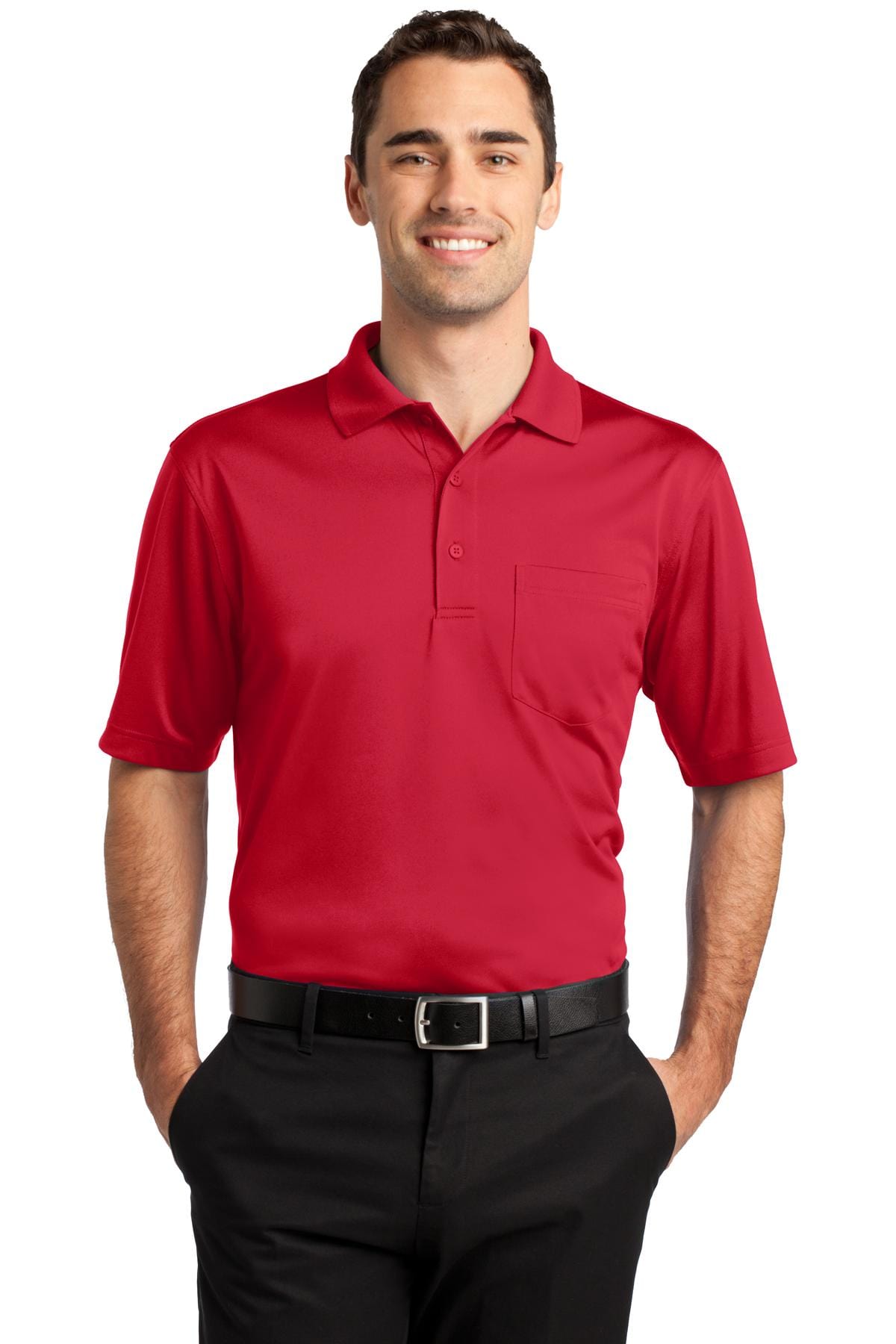 CornerStone Select Snag-Proof Pocket Polo. CS412P in 