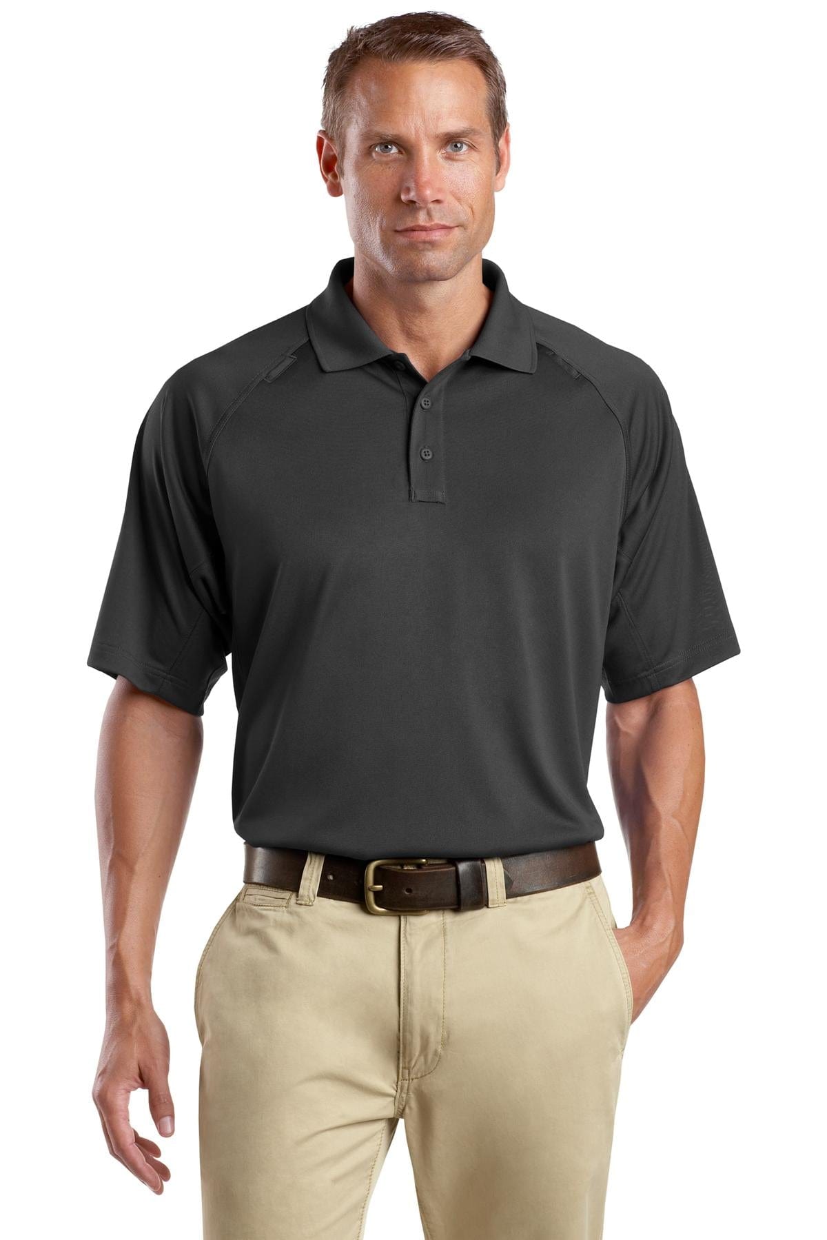 CornerStone Select Snag-Proof Tactical Polo. CS410 in Charcoal