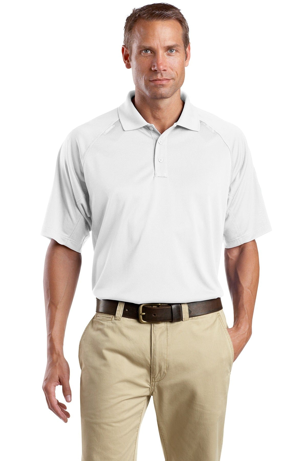 CornerStone Select Snag-Proof Tactical Polo. CS410 in White