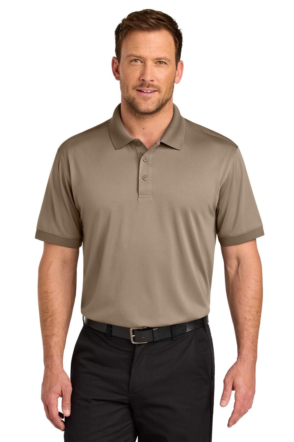 CornerStone Workwear Pro Polo CS450 in Silver Tan