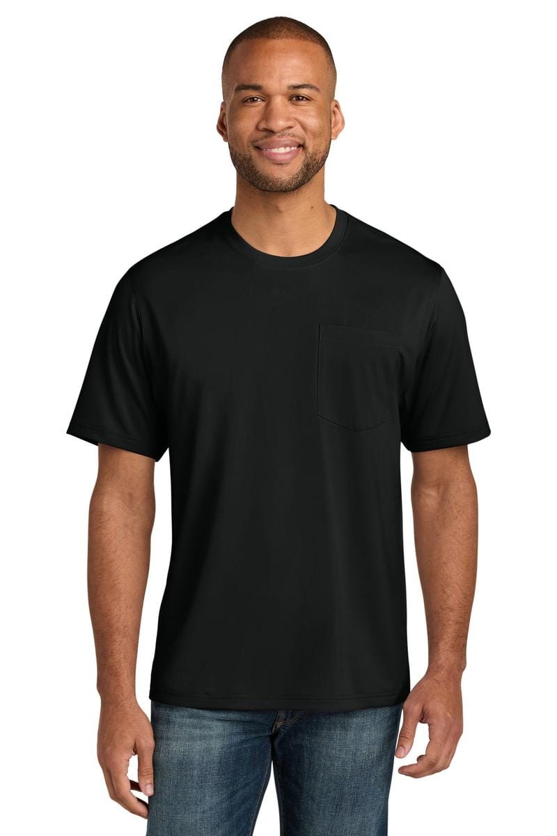 CornerStone Workwear Pro Short Sleeve Pocket Tee CS440P in Black