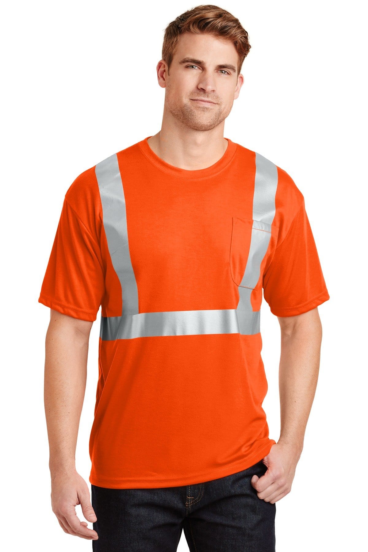CornerStone ® - ANSI 107 Class 2 Safety T-Shirt. CS401
