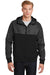 DISCONTINUED Sport-Tek ® Embossed Hybrid Full-Zip Hooded Jacket. JST50