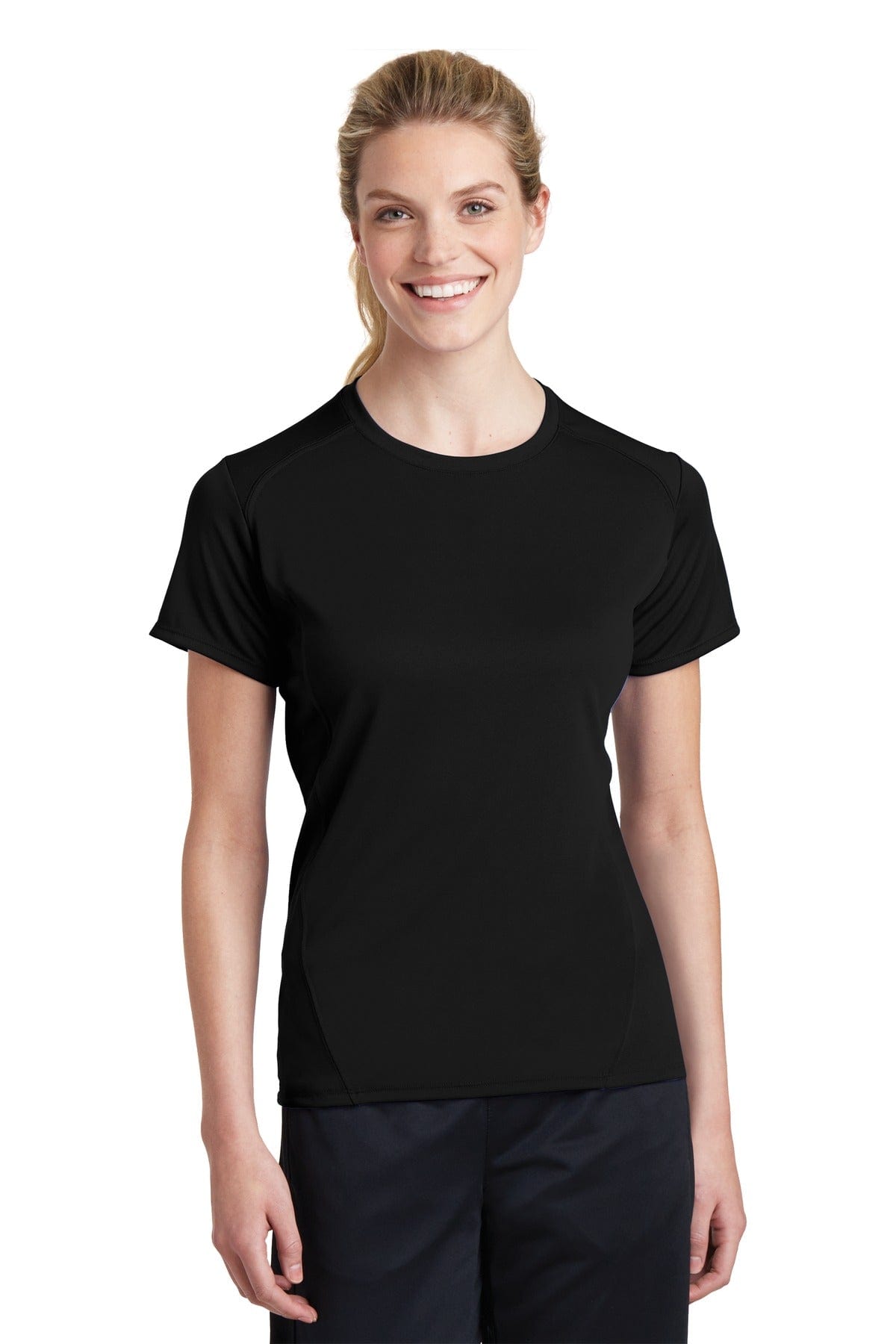 DISCONTINUED Sport-Tek ® Ladies Dry Zone ® Raglan Accent T-Shirt. L473
