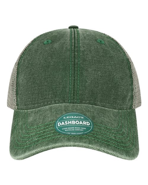 DTA-Dashboard Trucker Cap in Dark Green/ Grey