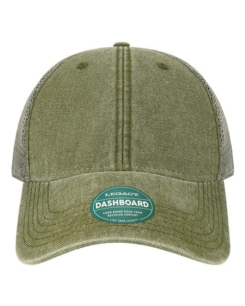 DTA-Dashboard Trucker Cap in Olive/ Grey