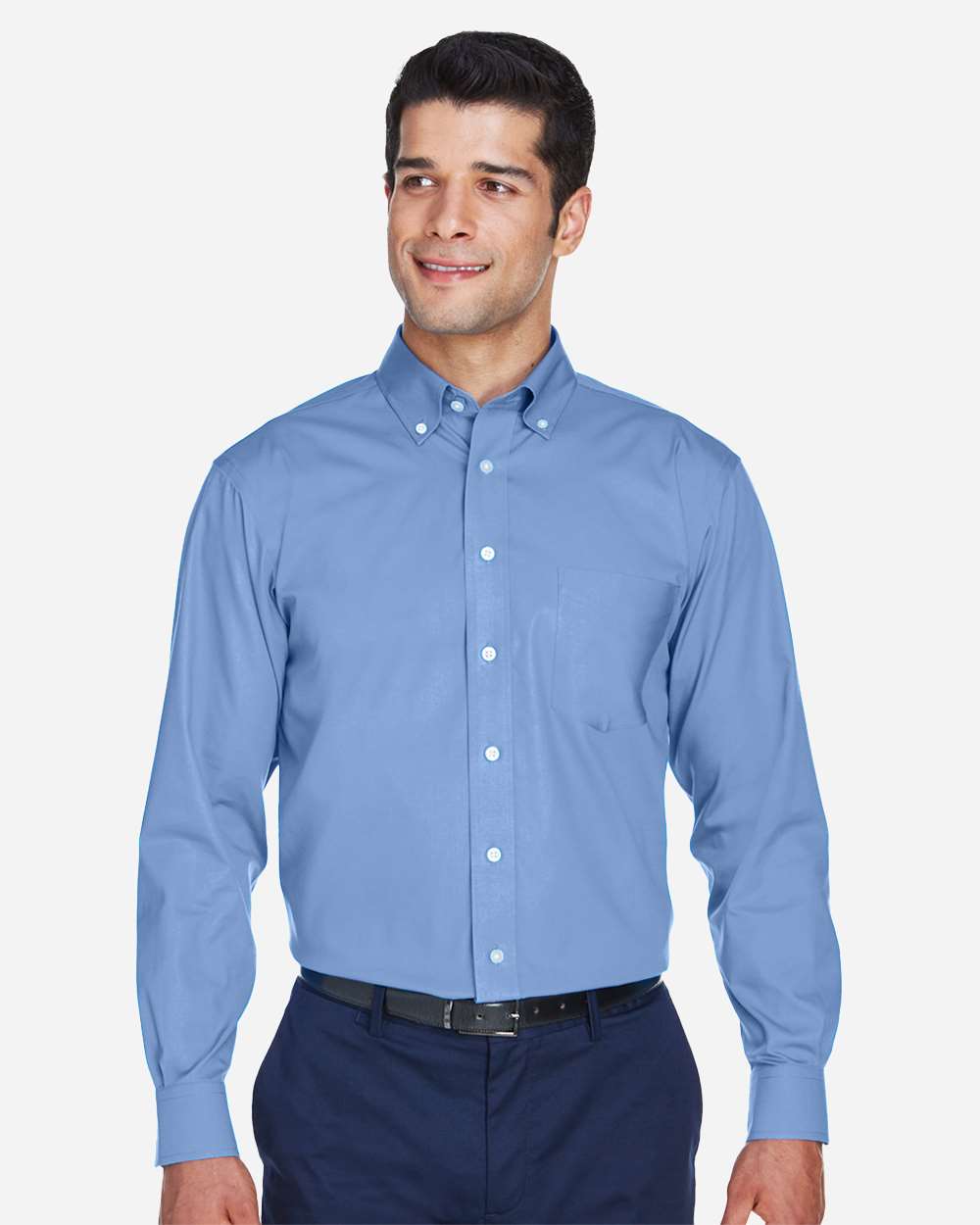 Devon & Jones Wovens S / Light Blue Devon & Jones D630 Men's Crown Collection® Oxford Woven Dress Shirt