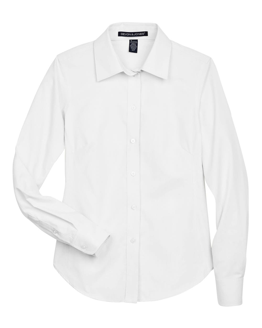 Devon & Jones Wovens S / White Devon & Jones D630W Women's Crown Collection® Oxford Woven Dress Shirt