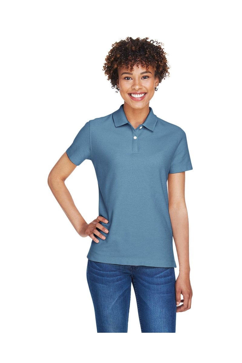 Devon & Jones DG150W Ladies' DRYTEC20(tm) Performance Polo in Slate Blue