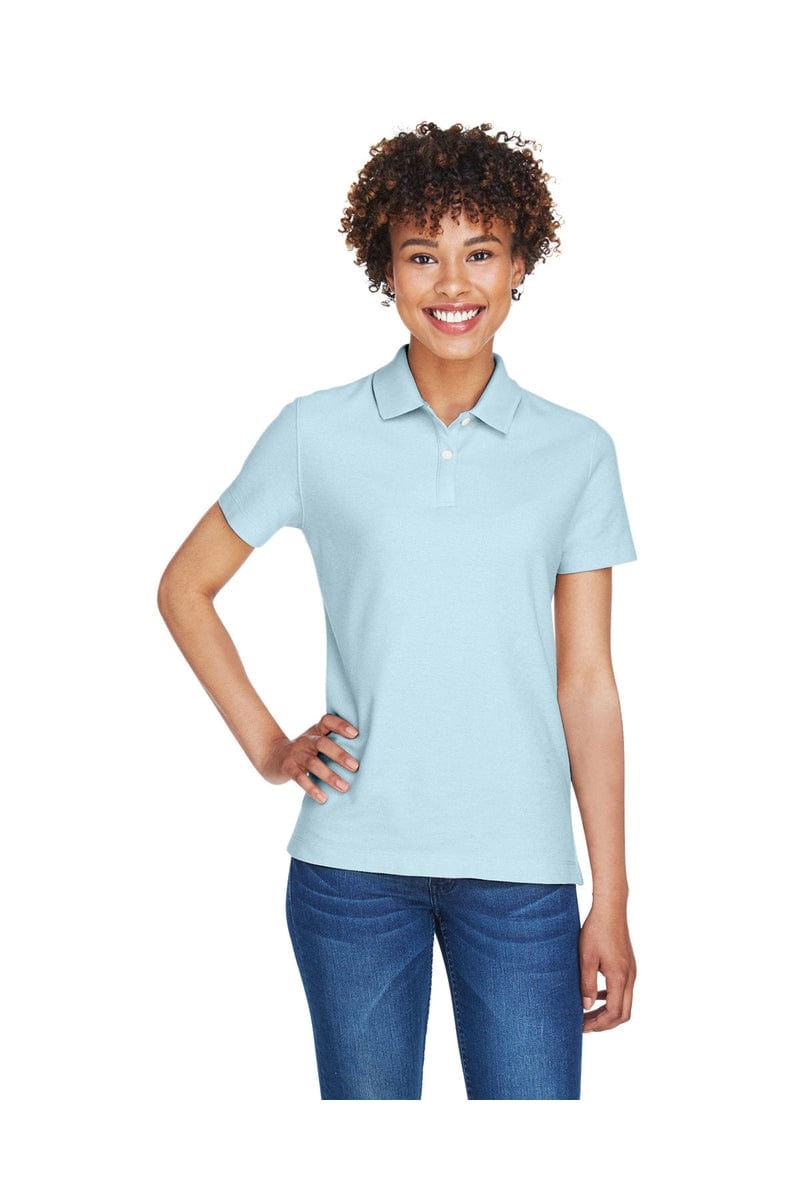 Devon & Jones DG150W Ladies' DRYTEC20(tm) Performance Polo in Crystal Blue