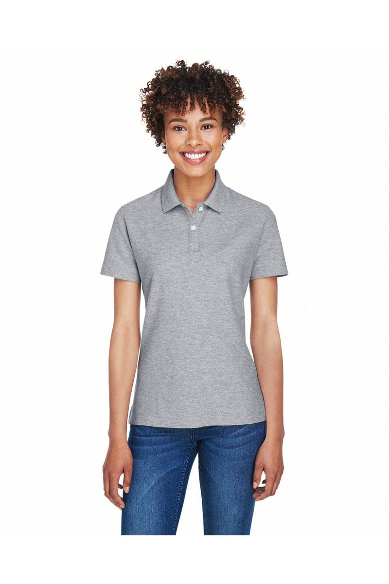 Devon & Jones DG150W Ladies' DRYTEC20(tm) Performance Polo in Grey Heather